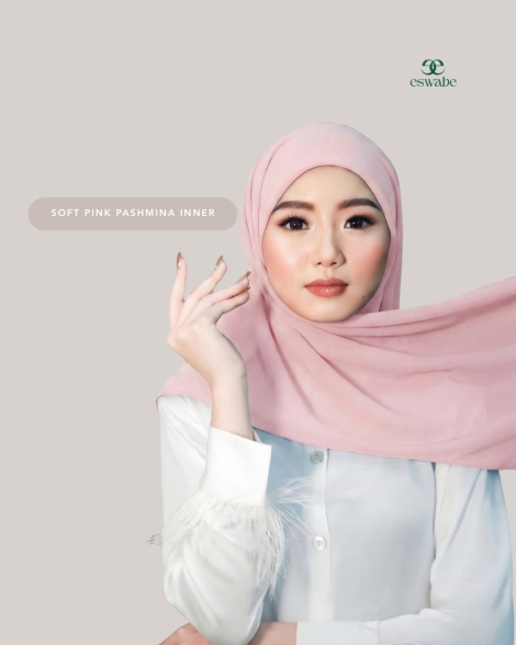 eswabe Pashmina Inner Ceruty - Pink Soft