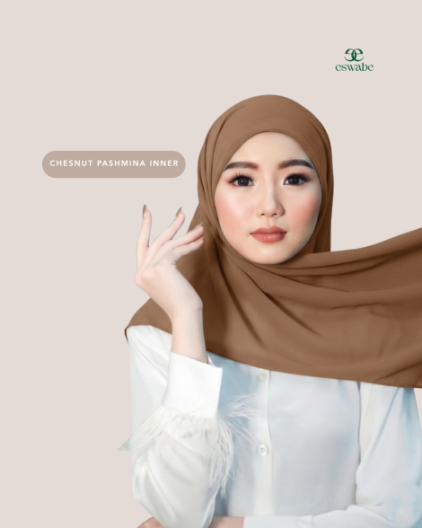 eswabe Pashmina Inner ceruty - Chestnut