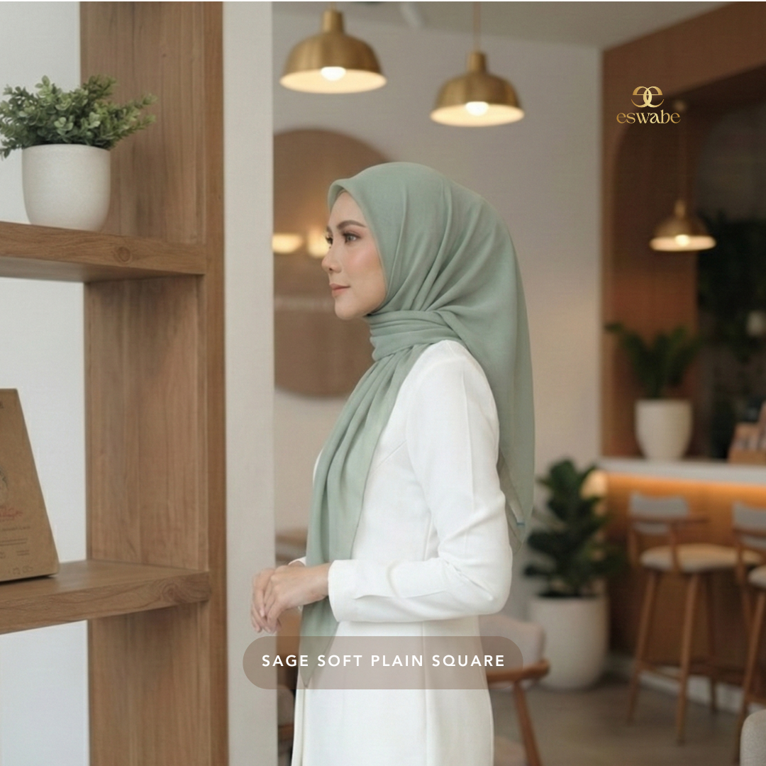 eswabe Plain Square - Sage Soft - Image 2