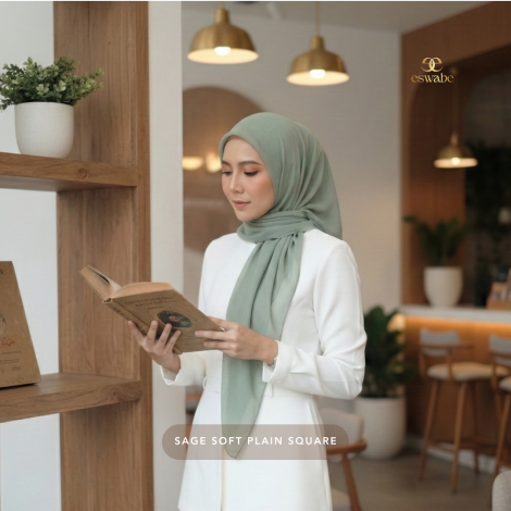 eswabe Plain Square - Sage Soft