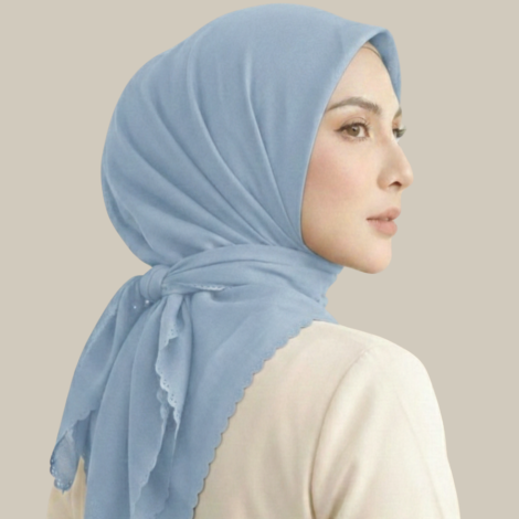 Voal Basic Square  - Placid Blue